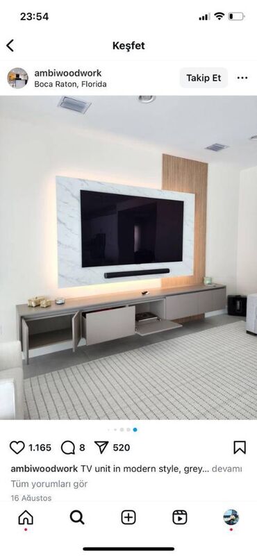 под телевизор: Evinizin görünüşünü yeniləmək vaxtıdır! Modern və funksional TV