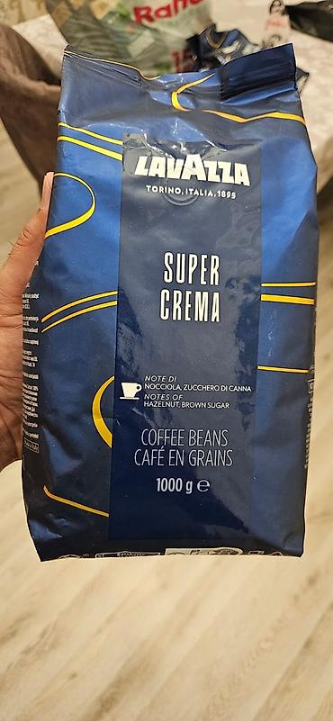 şeker: Lavazza Super Crema qəhvə dənələri – 1000 q - Mənşə: Torino, İtaliya — 1