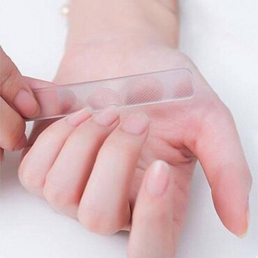 чайник стеклянный: Стеклянная нано-пилка для полировки ногтей, прозрачная, шлифовальная