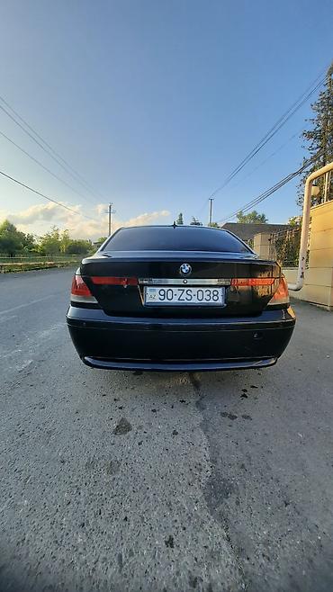 100lt hava kompresoru: BMW 7 Series (E65) – qara rəng, sedan gövdə. - Xarici: klassik BMW — 2