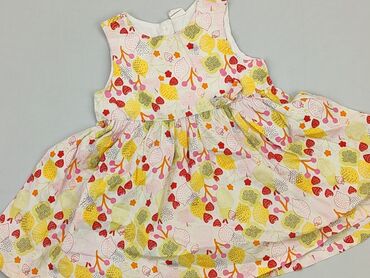 granatowa sukienka midi: Sukienka, H&M, 9-12 m, stan - Idealny