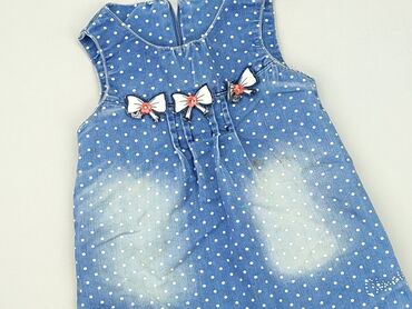 białe sukienki letnie długie: Dress, 9-12 months, condition - Good