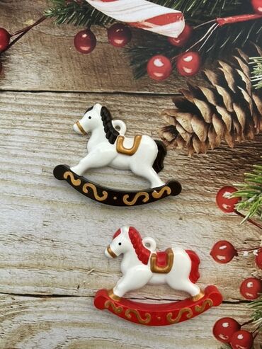 Yeni il oyuncaqları və bəzəkləri: Yeni il və Milad üçün dekorativ asılqan fiqurlar dəsti - Mövzu: Milad — 19