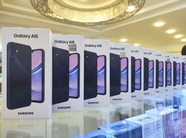 telefon nomreler: Samsung Galaxy A15, 128 ГБ, цвет - Черный, Гарантия, Сенсорный, Отпечаток пальца