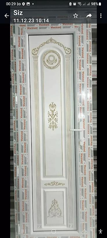 plastic qapi: Yeni Plastik qapı 80x200 sm Zamok və çərçivə ilə, Zəmanətli, Pulsuz quraşdırma, Pulsuz çatdırılma, Rayonlara çatdırılma — 5