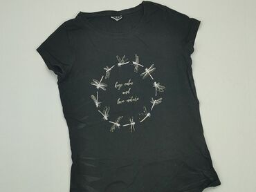 czarne t shirty z koronką: T-shirt, Beloved, L (EU 40), condition - Good