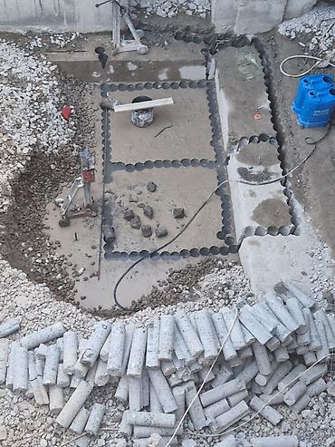Beton işləri: Beton və dəmir-beton konstruksiyalarda almaz qurğu ilə dəlik açma — 5