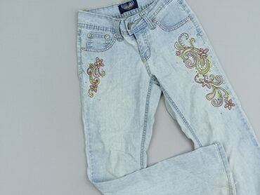 stradivarius mom jeans: Spodnie jeansowe, 10 lat, 134/140, stan - Dobry