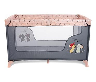 termofor za bebe dm: BBO prenosivi krevet (BK-065) – Dream & Play, 1 nivo, pink Šifra — 2