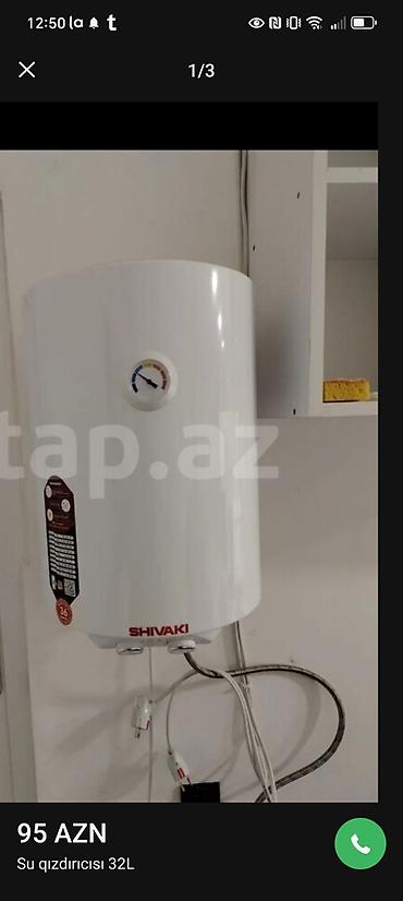 Сантехника: SHIVAKI elektrik su qızdırıcısı – 32L Xüsusiyyətlər: - Tutum: 32 litr — 1