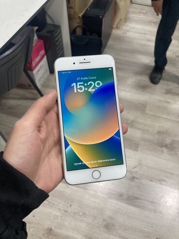 Apple iPhone: IPhone 8 Plus, 64 GB, Ağ, Barmaq izi