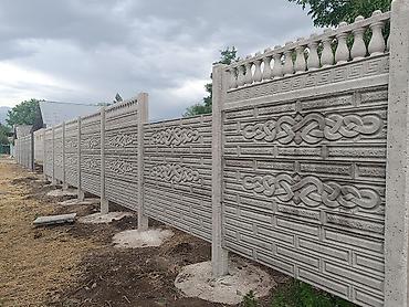 Бетонные еврозаборы: КАРА БАЛТА. Бетонные секционные заборы с установкой - Панельные — 29