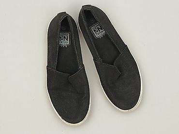 3365 dni: Czarne damskie slip-on (espadryle) Nylon Red NR - Rozmiar: 36 - — 1