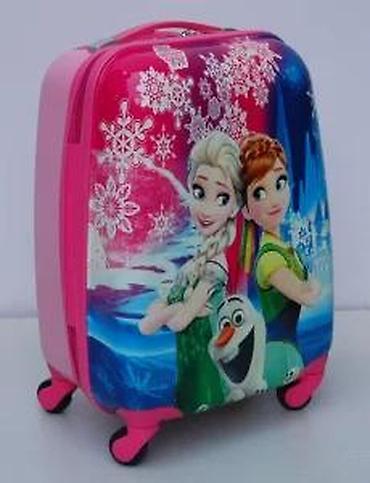 Rančevi, torbe i koferi: Dečji kofer na točkiće – Frozen motiv - Tvrda školjka sa sjajnom — 8