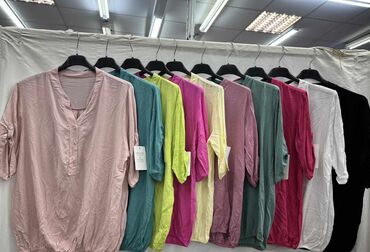crop top kosulja: 4XL (EU 48), Viskoza, bоја - Crna