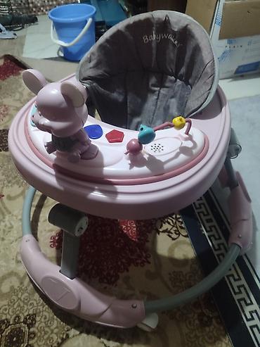детские коляски в бишкеке фото цены: Детские ходунки Babywalker, розовые - Круглая устойчивая рама с — 1