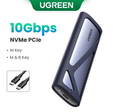 блоки питания для ноутбуков helper: КОРПУС UGREEN CM400, ВНЕШНИЙ ДЛЯ SSD M.2 NVME. Цена: 1400 сом