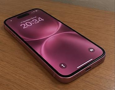 IPhone 16, 256 GB, Çəhrayı, Simsiz şarj lalafo.az -da IPhone 16, 256 GB, Çəhrayı, Simsiz şarj