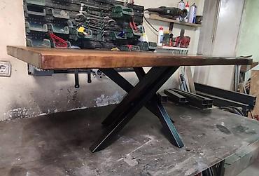 salon: Klub sto ORAH ukrstene nogare 100x50cm Stolove pravimo po porudzbini — 2