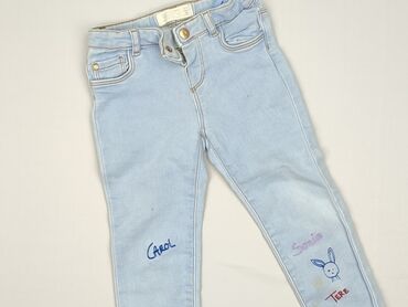 zara jeans mom fit: Spodnie jeansowe, Zara, 2-3 lat, 92/98, stan - Dobry