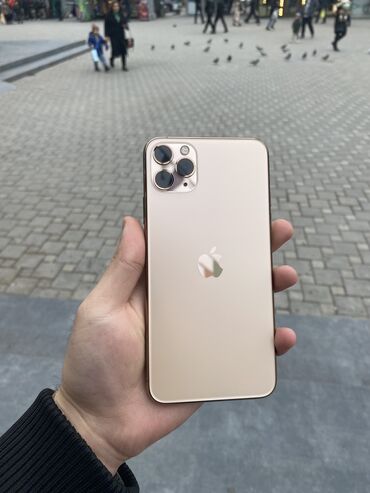 iphone 11 pro max plata: IPhone 11 Pro Max, 256 GB, Matte Gold, Zəmanət, Face ID, Sənədlərlə