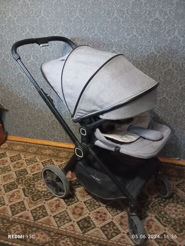 Коляски: Коляска, цвет - Серебристый, Б/у — 7