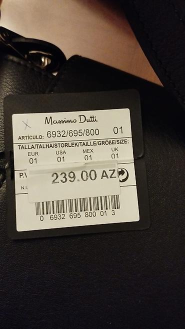 Çantalar: Massimo Dutti çiyin çantası - Rəng: qara - Material: hamar teksturalı — 3