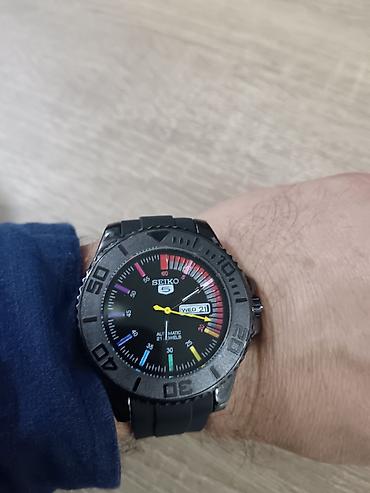 Qol saatları: Seiko 5 avtomatik qol saatı - Model: Seiko 5 (automatic, 21 jewels — 3
