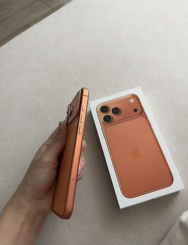 IPhone 17 Pro Max, Б/у, 256 ГБ, Оранжевый, Коробка, 96 %