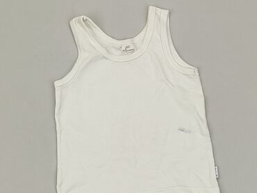 biały podkoszulek chłopięcy: A-shirt, 1.5-2 years, 86-92 cm, condition - Good