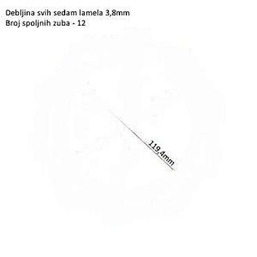 motor: Set frikcionih lamela kvačila za motocikle – 7 kom Opis: - Komplet od — 5