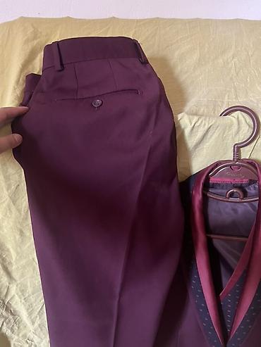 brunello: Мужской костюм-тройка бордового цвета Sartoria Brunello (Milano) — 4