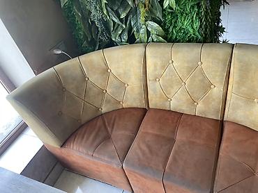 Sifarişlə restoran divanları: Künc divan, Taxta — 12