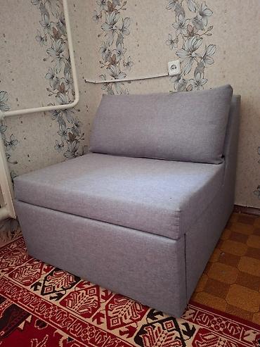 Кресла: Кресло-кровать, Б/у, Односпальный, цвет - Серый — 2