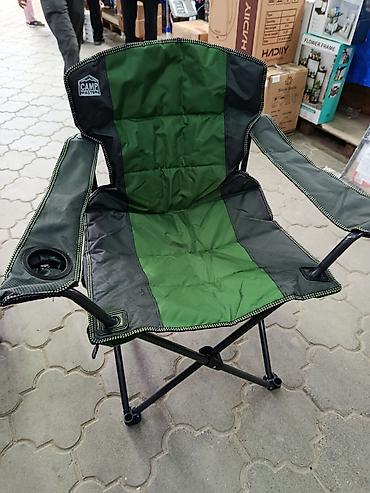 camp: Походный складной стул, Новый, цвет - Зеленый — 1