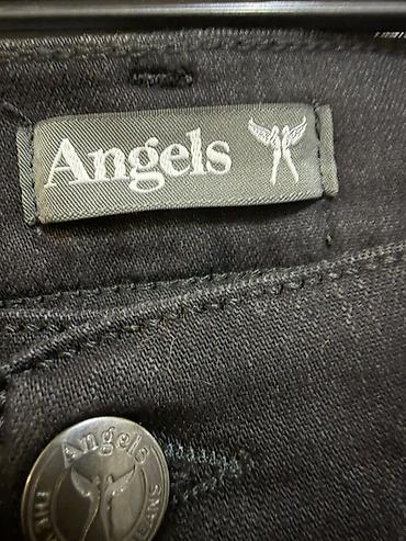 ange: Черные джинсы Angels ИТАЛИЯ Размер: обхват талии по линии ремня 94 — 4