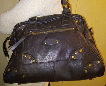 Torbe: Marella - kožna braon torba Divna torba od meke i debele prirodne — 1