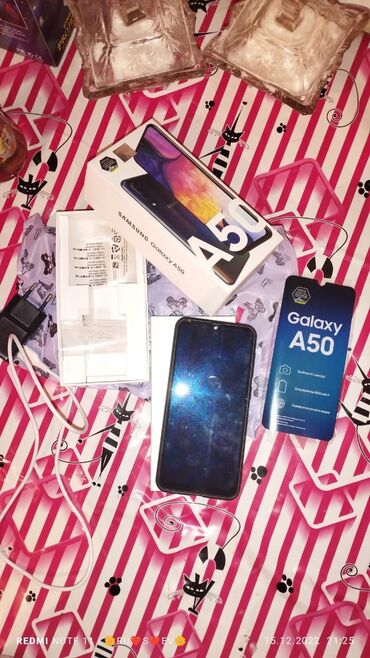 samsung s32: Samsung A50, 64 GB, rəng - Qara, Sensor, Barmaq izi