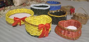 dekor jastuci: Basket, color - Multicolored, New