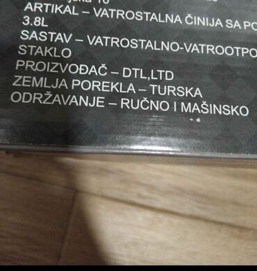 Ostalo posuđe: Vatrostalna posuda sa poklopcem 3,8l Odrzavanje: ručno i mašinsko — 7