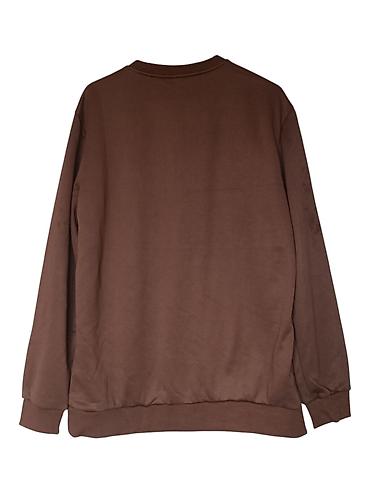 champion duksevi zenski: Unisex duks – braon, klasičan kroj - Boja: jednobojna braon - Model — 3