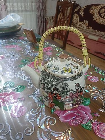Porselen çaynik – şərq üslubunda dekor - Material: qalın porselen - lalafo.az -da Porselen çaynik – şərq üslubunda dekor - Material: qalın porselen -