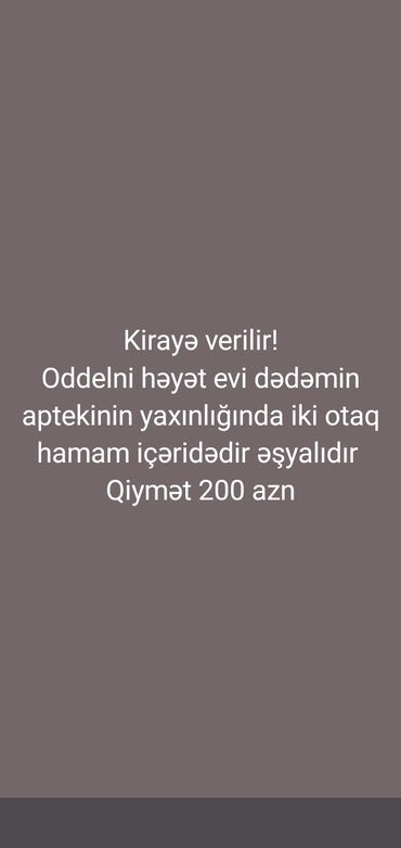 kiraye ev metro: Qiymətdə razılaşma var