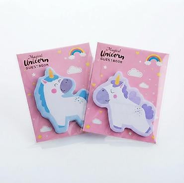 Детский мир: Стикеры наклейки Kawaii Радужный Единорог Липкие заметки креативный — 1