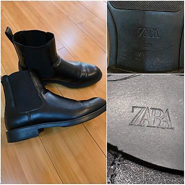 çelsi botinka: ZARA kişi Chelsea üslubunda qara çəkmələr - Brend: ZARA - Rəng: qara — 1