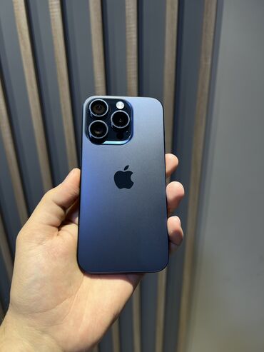 Apple iPhone: IPhone 15 Pro, 128 ГБ, Голубой, 100 %