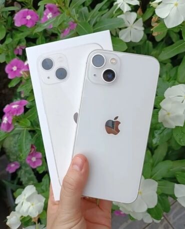 qəbələ telefon: IPhone 13, 128 GB, Ağ, Barmaq izi, Simsiz şarj, Face ID