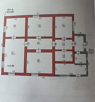 дом пр: Продаётся кирпичный дом с участком 15 соток. 5 комнат сан узел в доме — 3