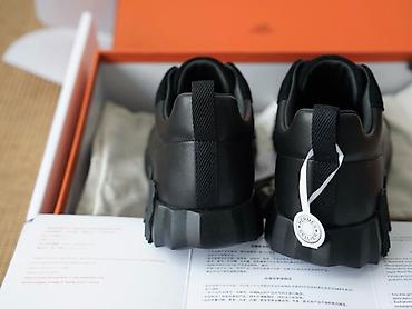 hermes tapicka: Hermes Bouncing Sneakers All Black Limited! Təmiz Dəridir! Kənarları — 4