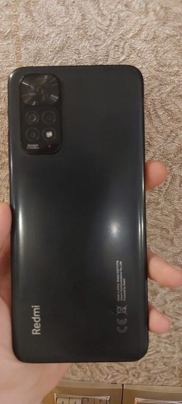 redmi 7 irşad: Xiaomi Redmi Note 11, 128 ГБ, цвет - Черный, 
 Отпечаток пальца, Две SIM карты, Face ID